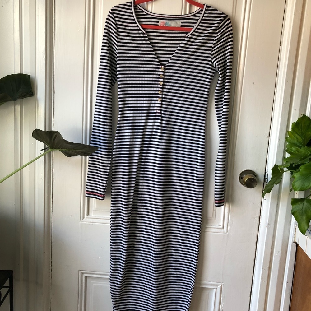 Free People Body-Con Stripe Dress